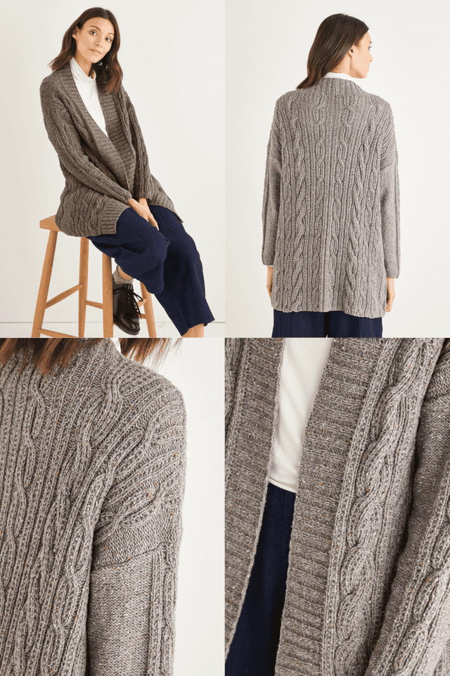 Sirdar Haworth Tweed DK Cardigan Pattern 10152