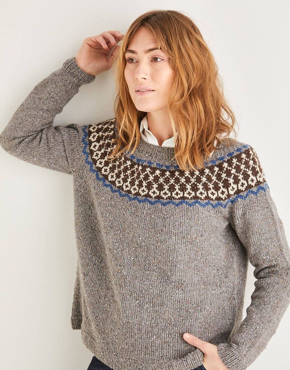 Sirdar Haworth Tweed DK Jumper Pattern 10154