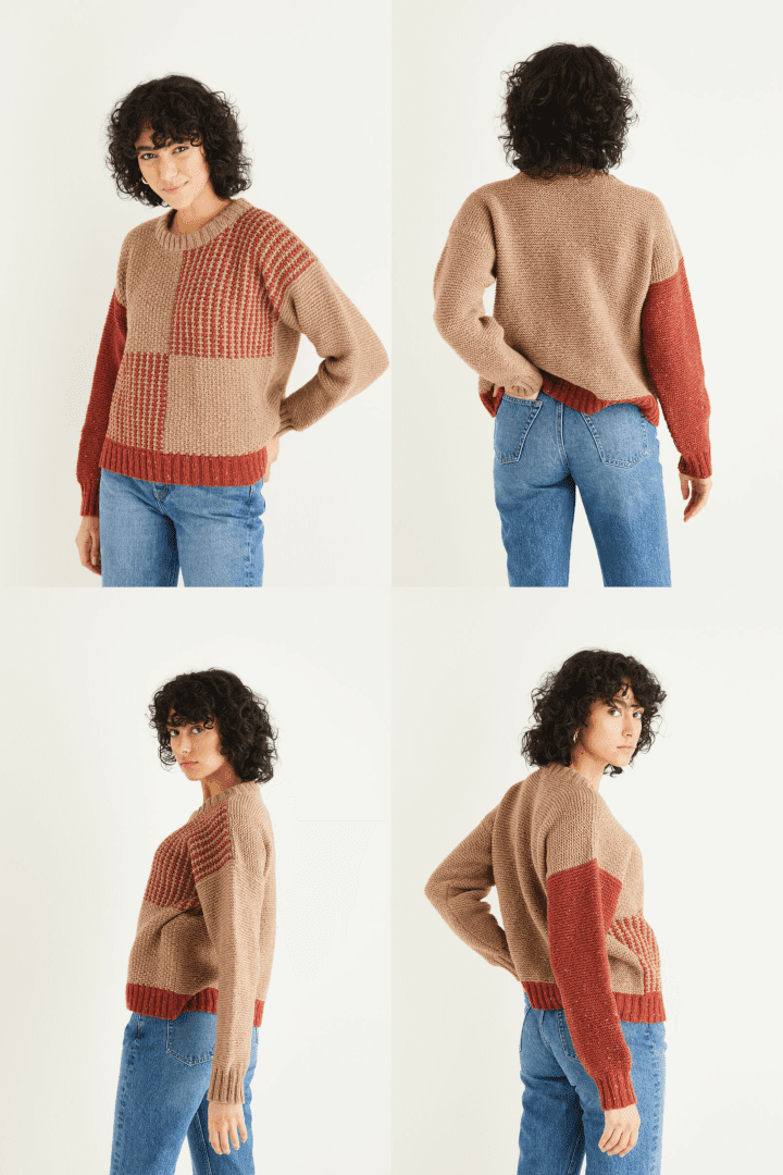 Sirdar Haworth Tweed DK Sweater Pattern 10301