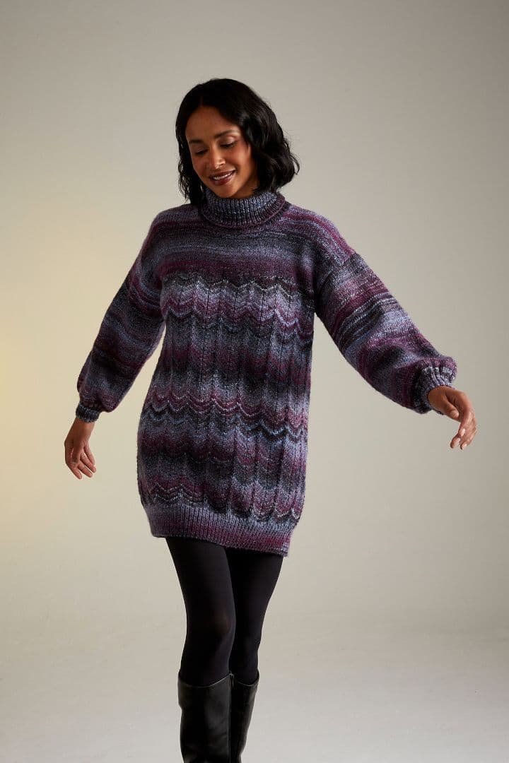 Sirdar Jewelspun Aran Sweater Pattern 10713