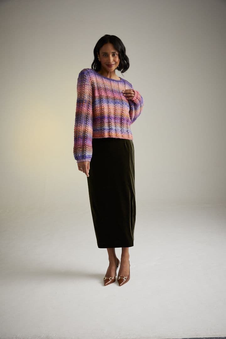 Sirdar Jewelspun Aran Sweater Pattern 10719 – Littlewoolshop.com