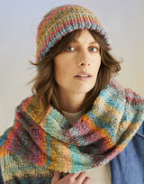 Sirdar Jewelspun Chunky Hat & Scarf Pattern 10710