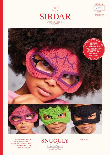 Sirdar Replay DK Superhero Masks Pattern 2620