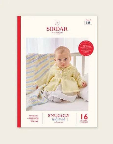 Sirdar Snuggly DK Knitting Cardigan, Mitts, Booties, Baby Pastels Book 529