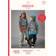 Sirdar Snuggly Replay DK Hang Five Kids Hoodie Pattern 2624