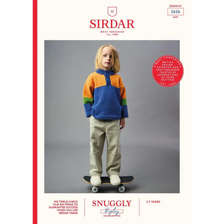 Sirdar Snuggly Replay DK Snow Slide Jacket Pattern 2626