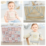 Stylecraft Bambino Prints DK Crochet Tops & Blankets Pattern 10065