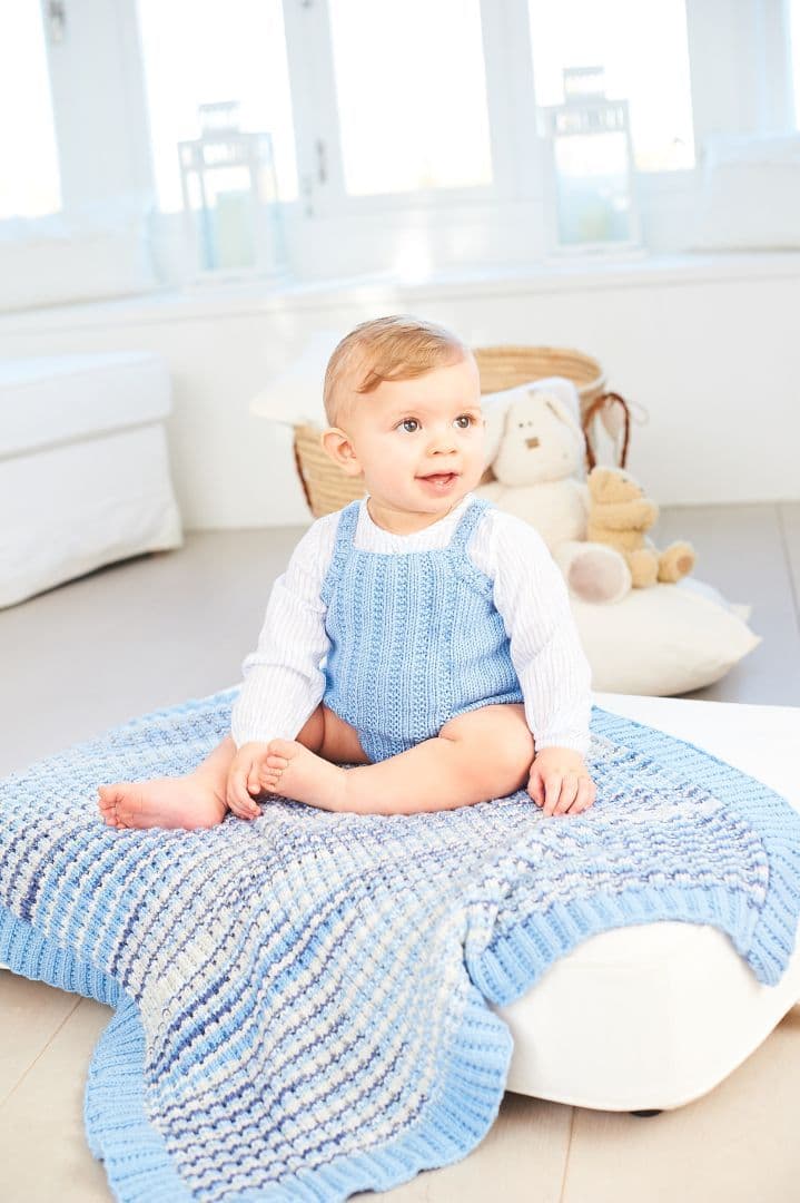 Stylecraft Bambino Prints DK Sweater, Vest and Blanket Pattern 10068