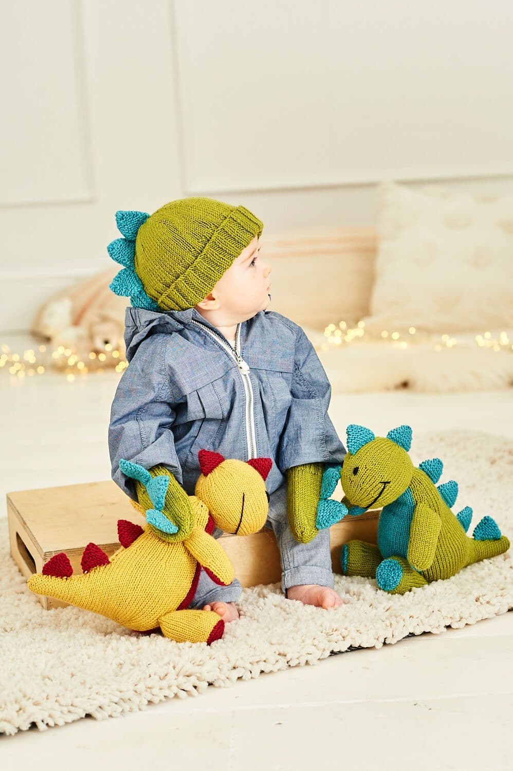 Stylecraft Danny the Dinosaur  Bellissima DK Pattern 9853