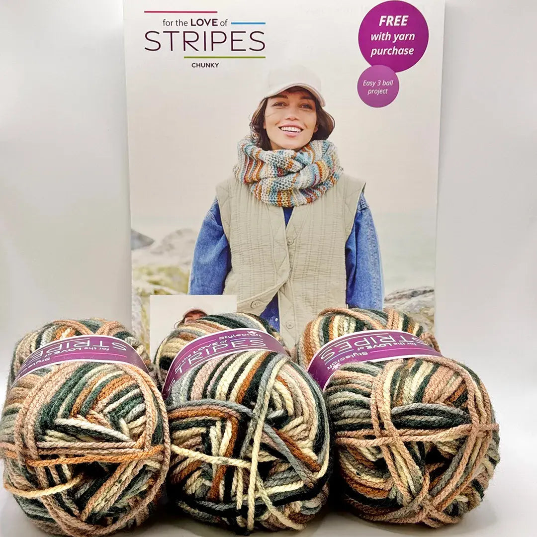 Stylecraft For the Love of Stripes Chunky Snood Kit