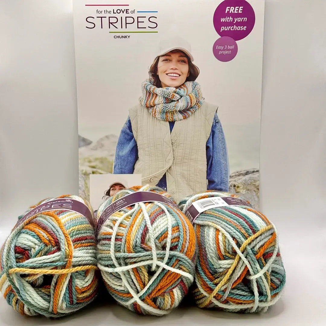 Stylecraft For the Love of Stripes Chunky Snood Kit