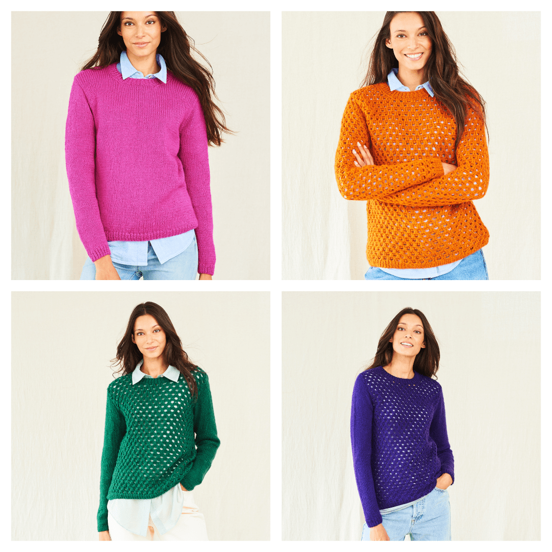 Stylecraft Grace Aran Sweater Pattern 10017 – Littlewoolshop.com