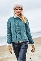 Stylecraft Highland Heathers Aran Sweater Pattern 9874