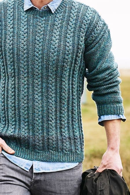 Stylecraft Highland Heathers Aran Sweater Pattern 9875