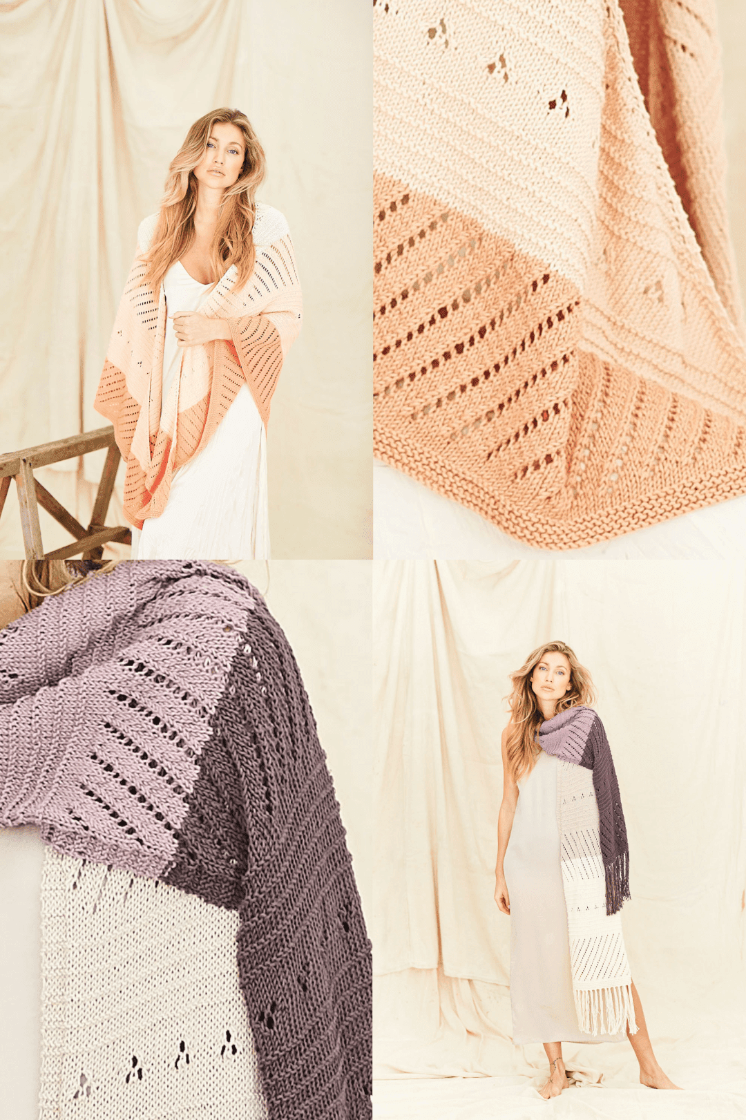 Stylecraft Naturals Organic Cotton Shawl Pattern 9836