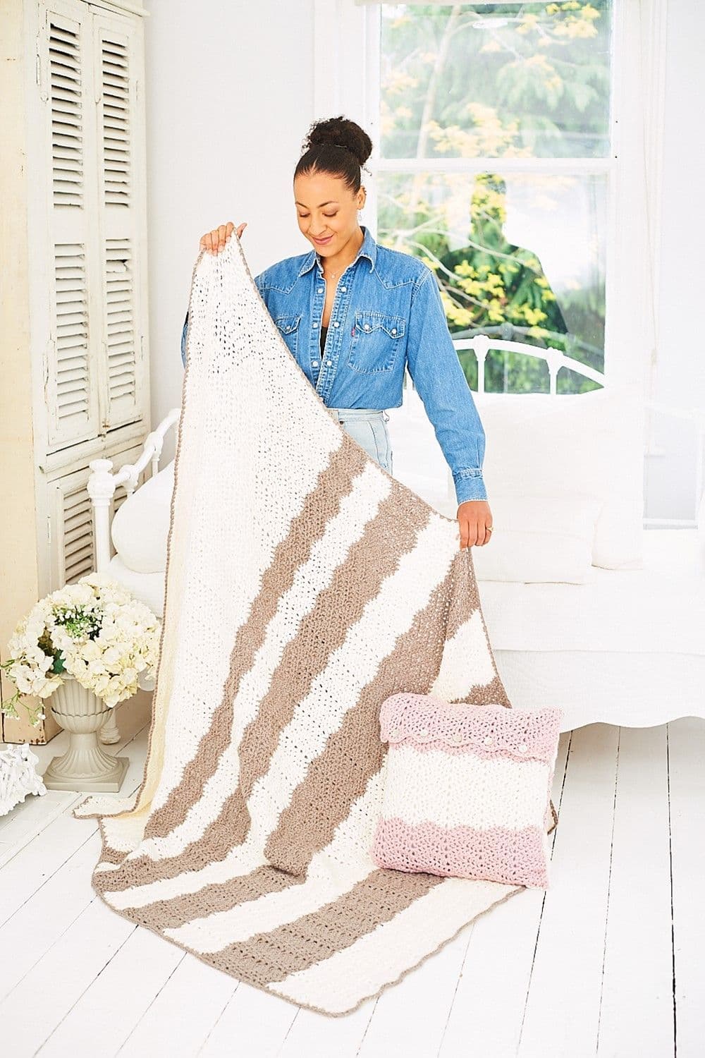 Crochet Blanket Pattern Thick Knitted Baby Blanket Crochet Pattern