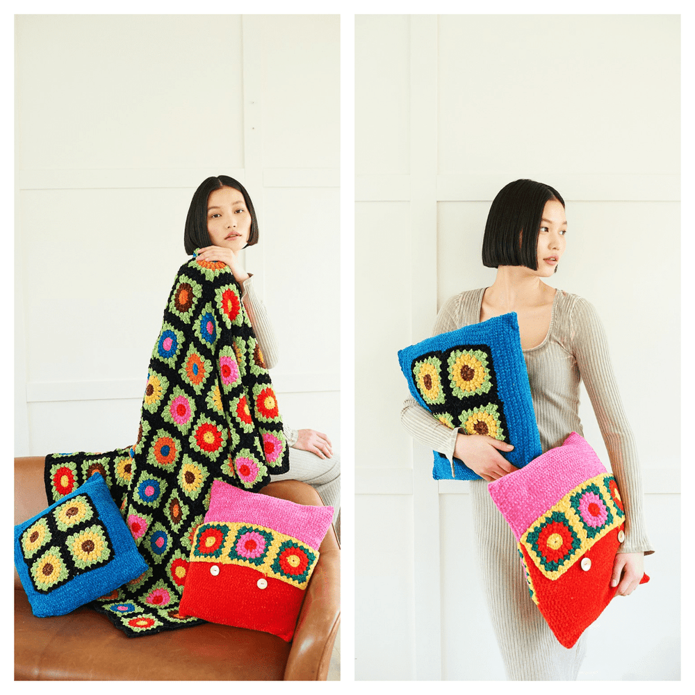 Crochet blanket bag on sale