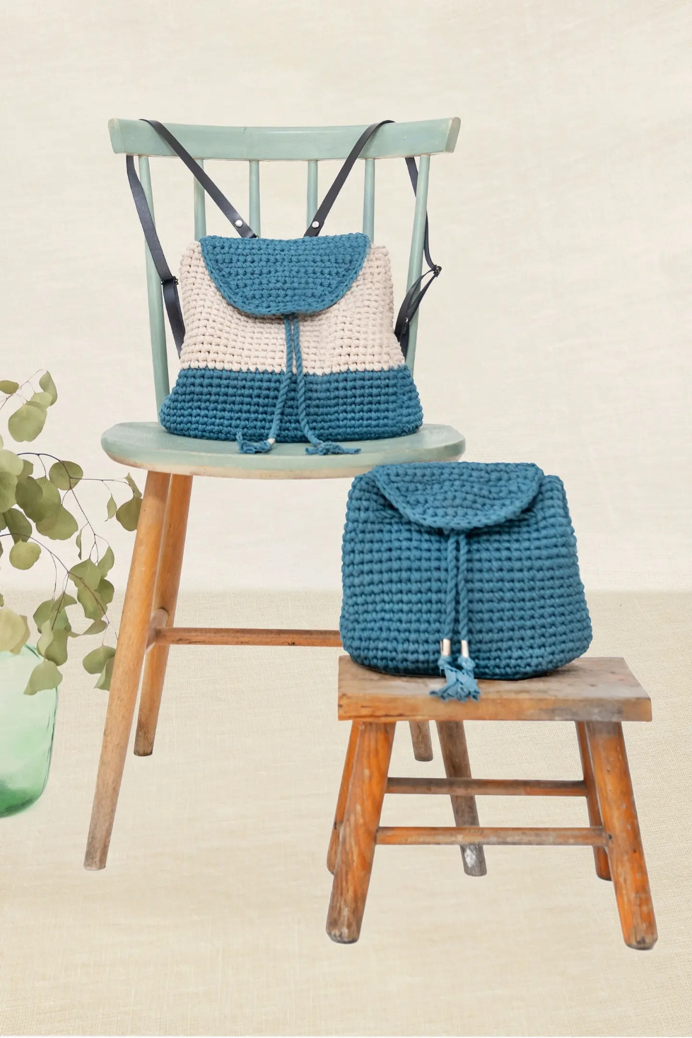 DMC Eco Vita Recycled Cotton Tape Yarn Bags & Accessories Pattern Book 15895