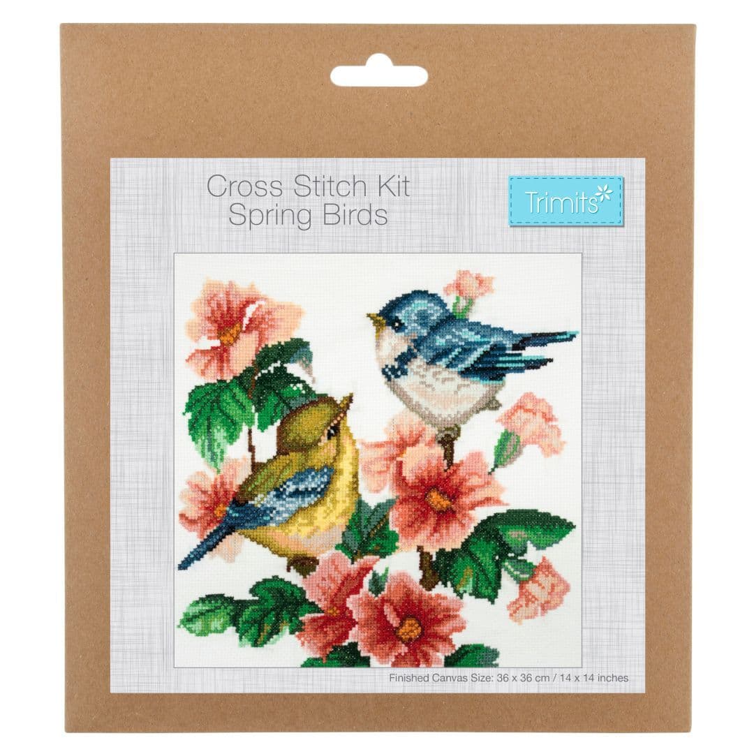 Trimits Counted Cross Stitch Kit - Bird 36 x 36cm