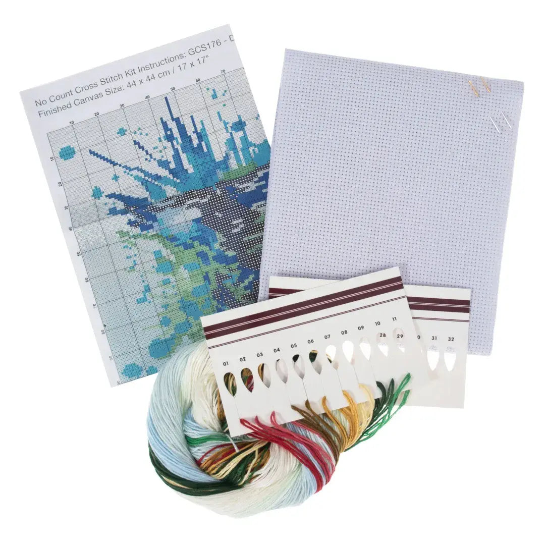 Trimits Counted Cross Stitch Kit - Dolphin 40 x 47cm