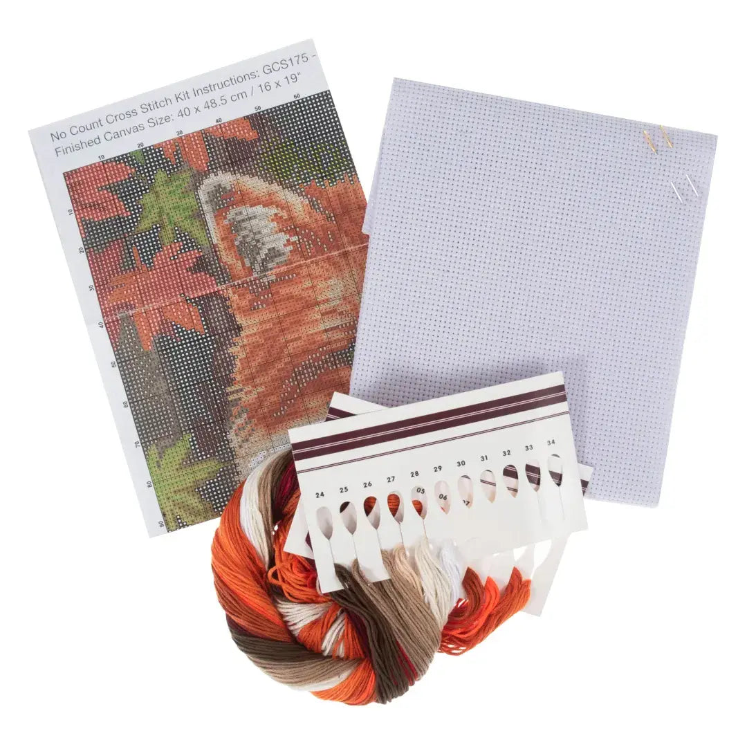 Trimits Counted Cross Stitch Kit - Fox 40 x 48.5cm