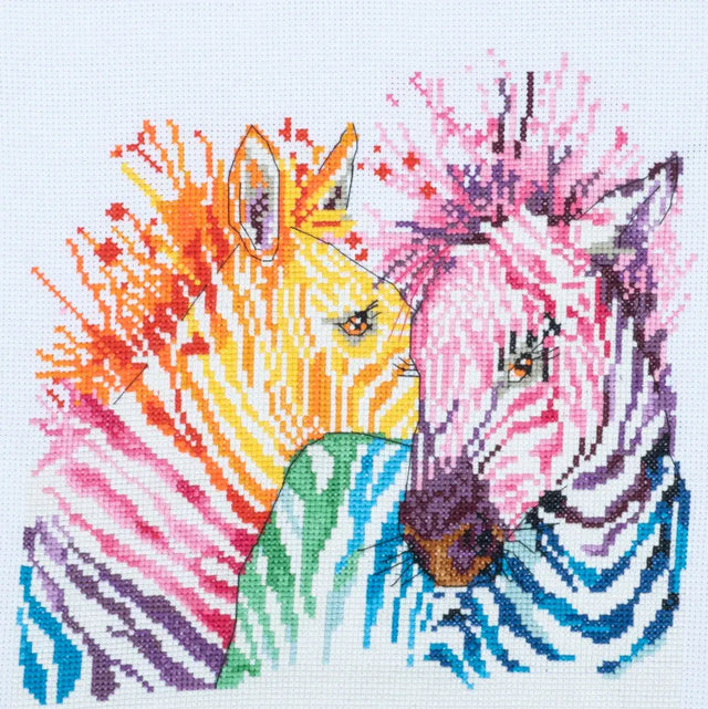 Trimits Counted Cross Stitch Kit - Zebra 36 x 36cm