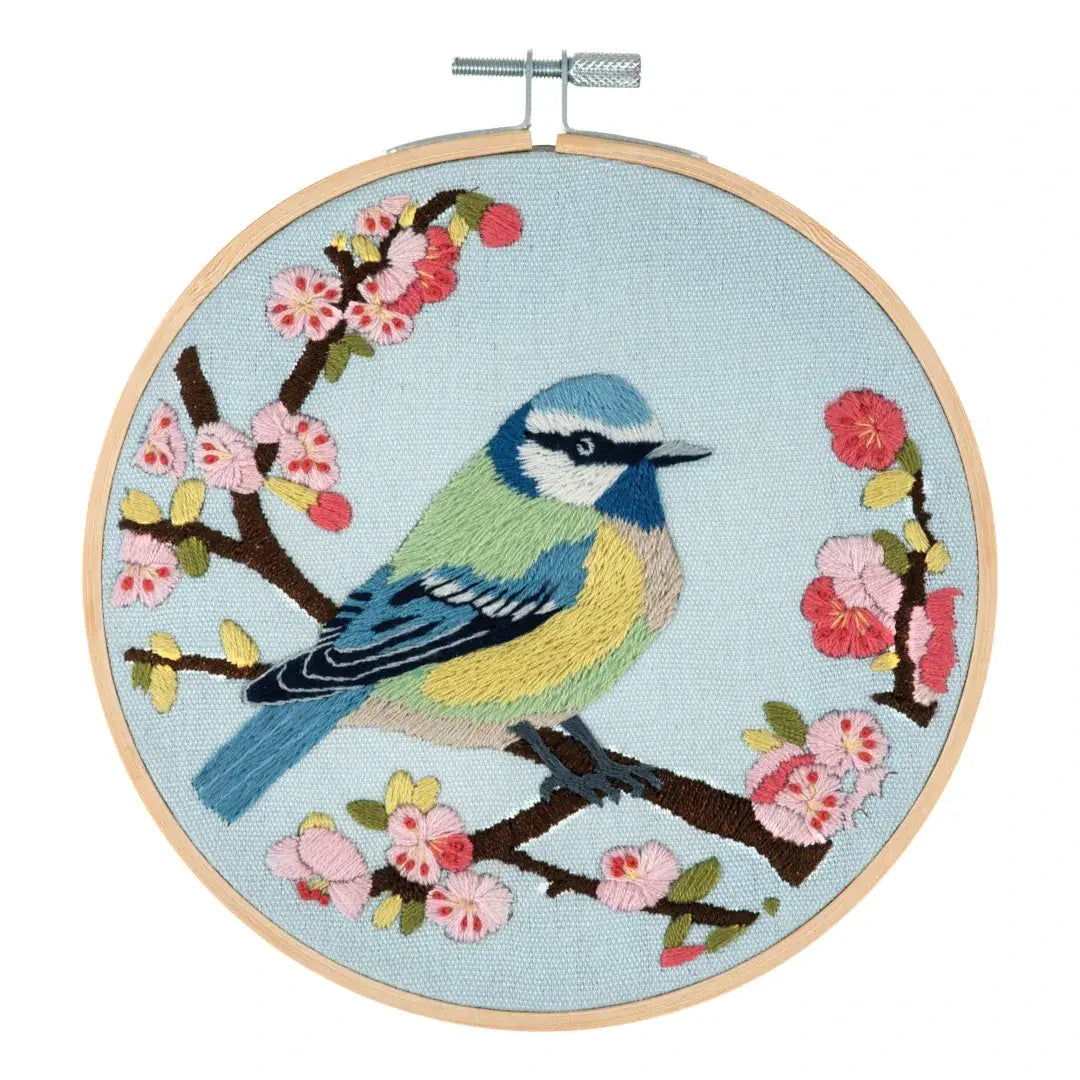 Trimits Embroidery Kit - Bird Blossom 25 x 25cm