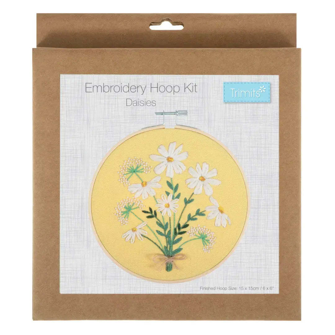 Trimits Embroidery Kit with Hoop: Daisies Trimits Embroidery Kit with Hoop: Daisies