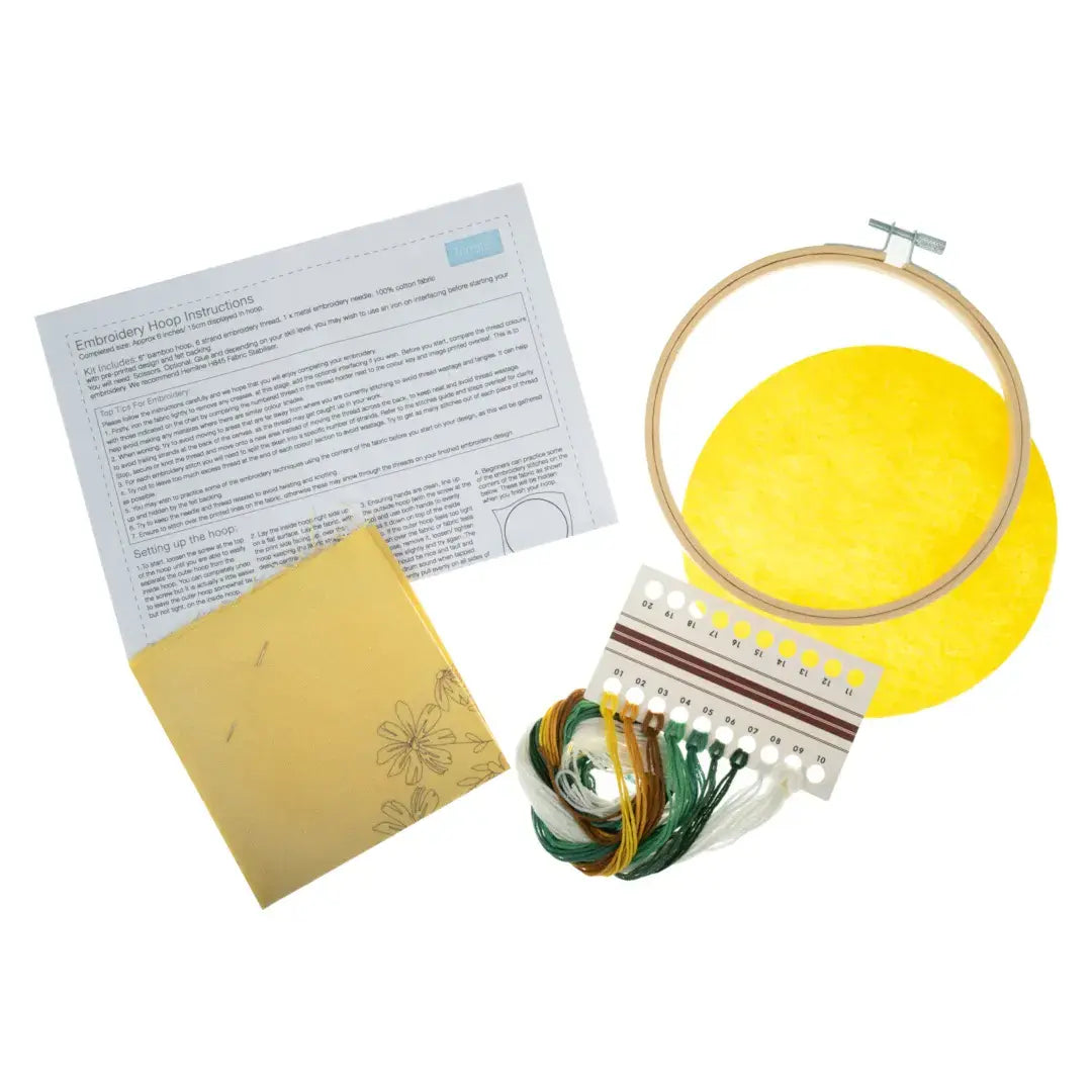 Trimits Embroidery Kit with Hoop: Daisies Trimits Embroidery Kit with Hoop: Daisies