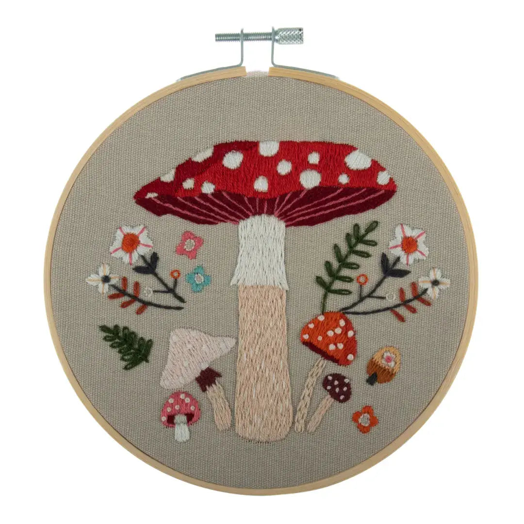 Trimits Embroidery Kit - Toadstool 25 x 25cm