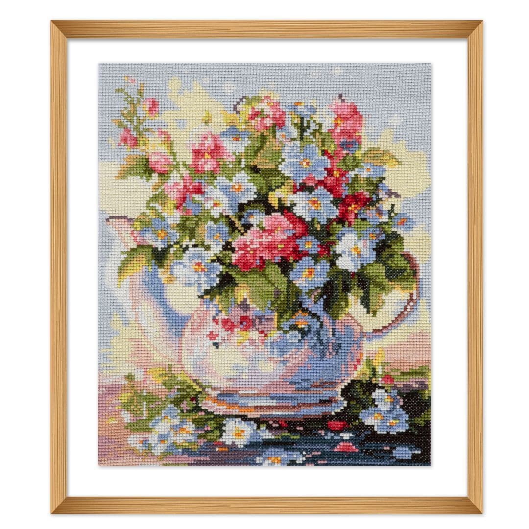 Trimits Printed Cross Stitch Kit - Bloom 33 x 39.3cm