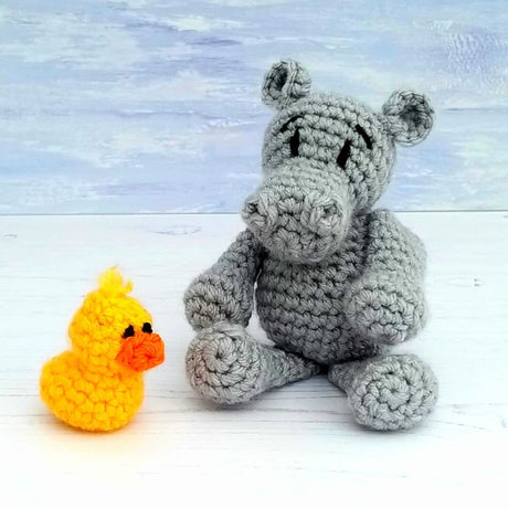 Wee Woolly Wonderfuls Baby Hippo Chunky Pattern