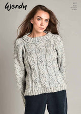 Wendy Aran with Wool Tweed Sweater Pattern 6177