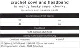 Wendy Husky Super Chunky Crochet Cowl & Headband Pattern 6173