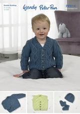 Wendy Peter Pan DK Cardigan, Waistcoat, Hat & BooteesPattern PP014 (WYK Image)