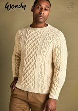 Wendy Pure Wool Aran Sweater Pattern 6164