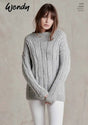 Wendy with Wool Aran Sweater Pattern 6158