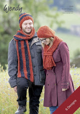 Wendy Wools Knit's Recycled Hat & Scarf Pattern 7008