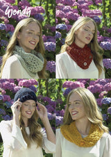 Wendy Wools Knit's Recycled Hat, Wrap & Cowl Pattern 7011