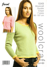 Woolcraft Double Crepe Jumper DK Pattern 1049