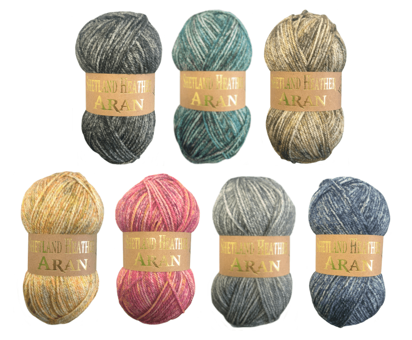 Woolcraft Shetland Heather Aran 100g