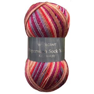 Woolcraft Superwash Sock Yarn 4Ply 100g